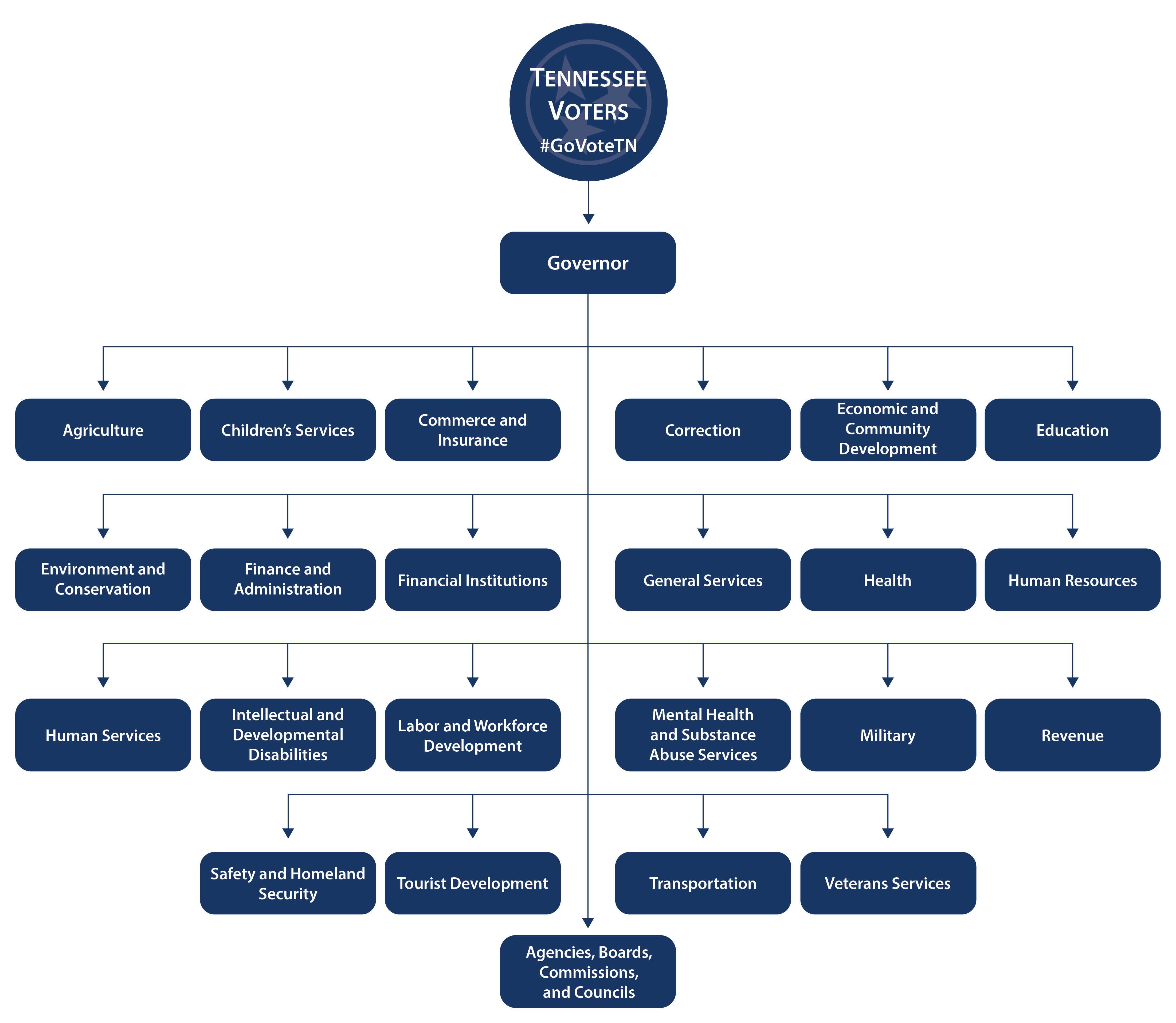 what is the main structure of executive branch