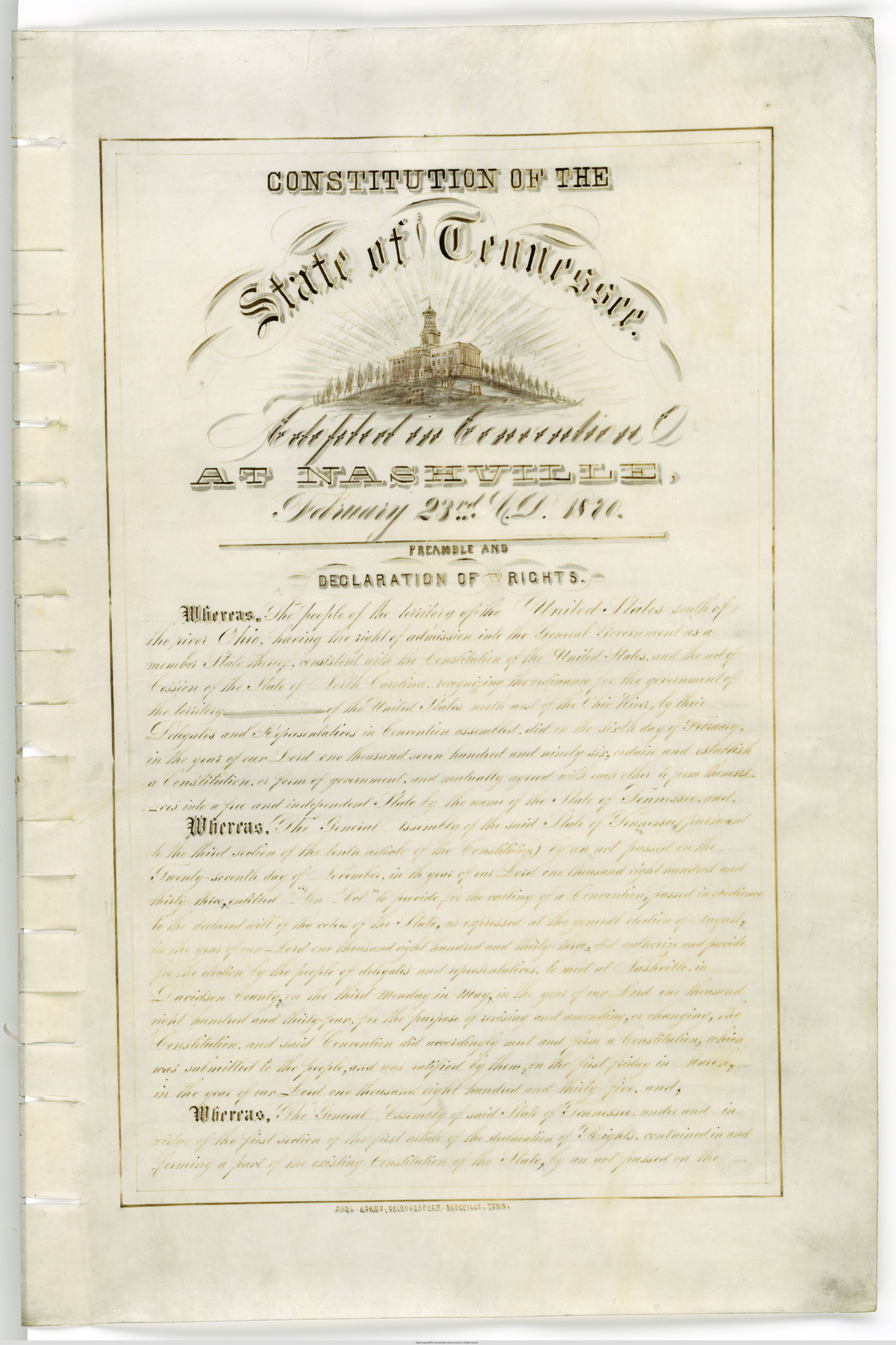 tennessee state constitution tennessee